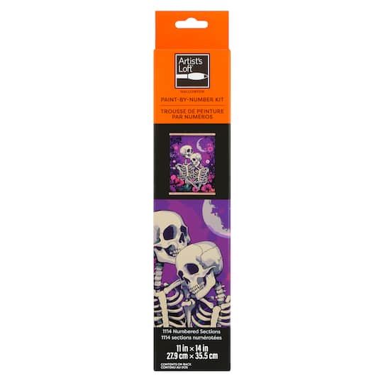 11" x 14" Floral Skeleton Couple Paint-by-Number Kit by Artist's Loft®